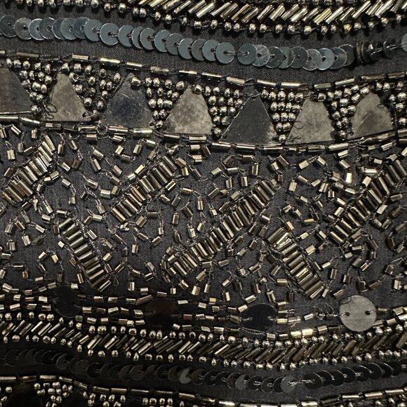 Beautiful Scala sequin Formal / Evening Dress - Navy Blue Sz 12 - Picture 8 of 14